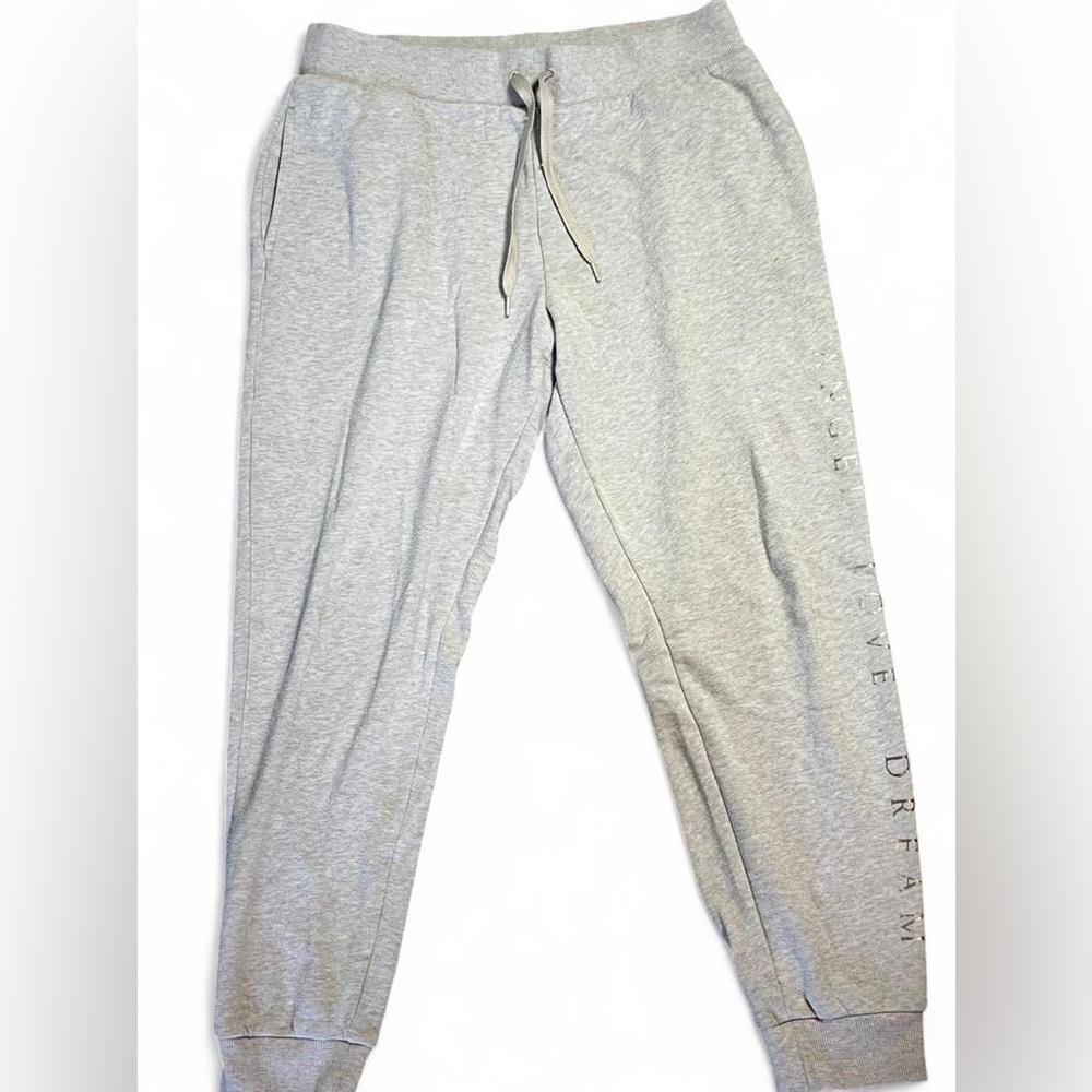 Victoria’s Secret Gray Jogger Sweatpants Size M Cozy Lounge Athleisure